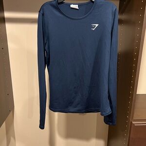 Gymshark Women's Blue Long Sleeve Top